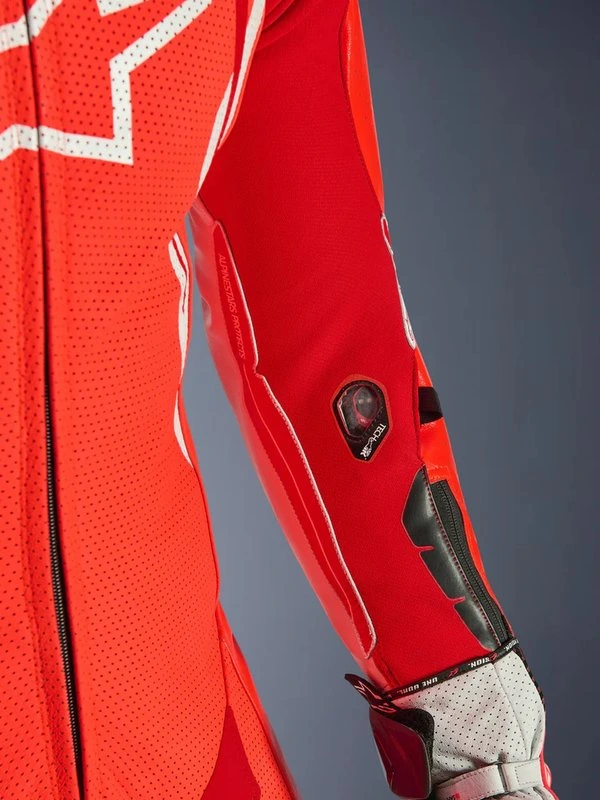 Alpinestars Leather suite 1-pcs GP Tech v5 Fluo Red/White, 50