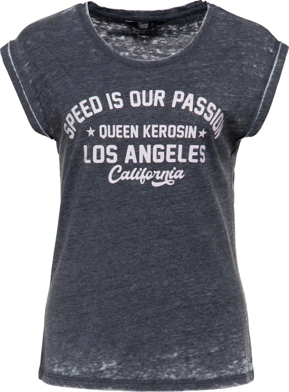 Queen Kerosin Speed Is Our Passion t-shirt, anthracite Gray, L