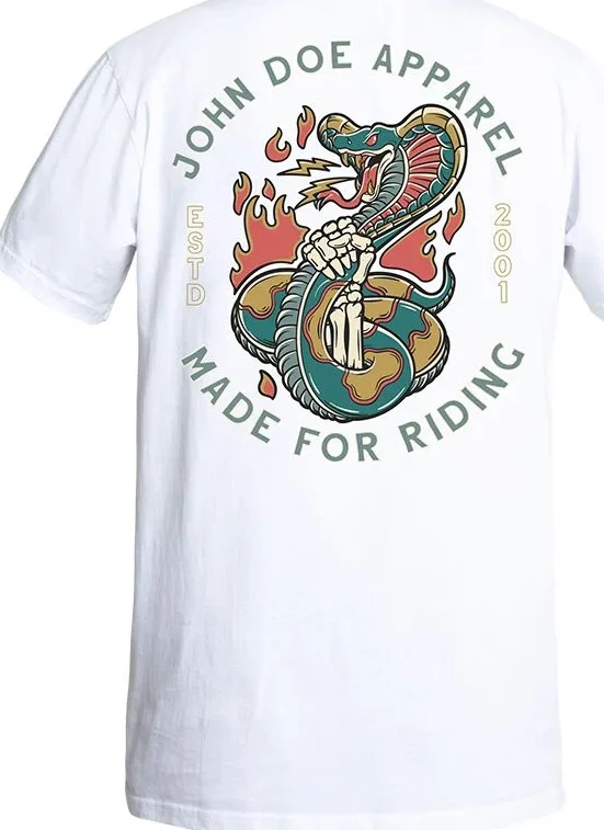 TEE SNAKE II WHITE SM