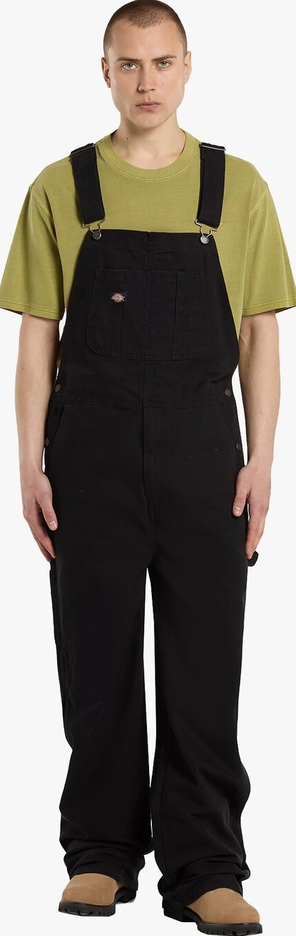 Dickies Loose canvas bib, Black, L