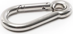 Qvarken Snap Hook with Eylet AISI316 8mm 85mm