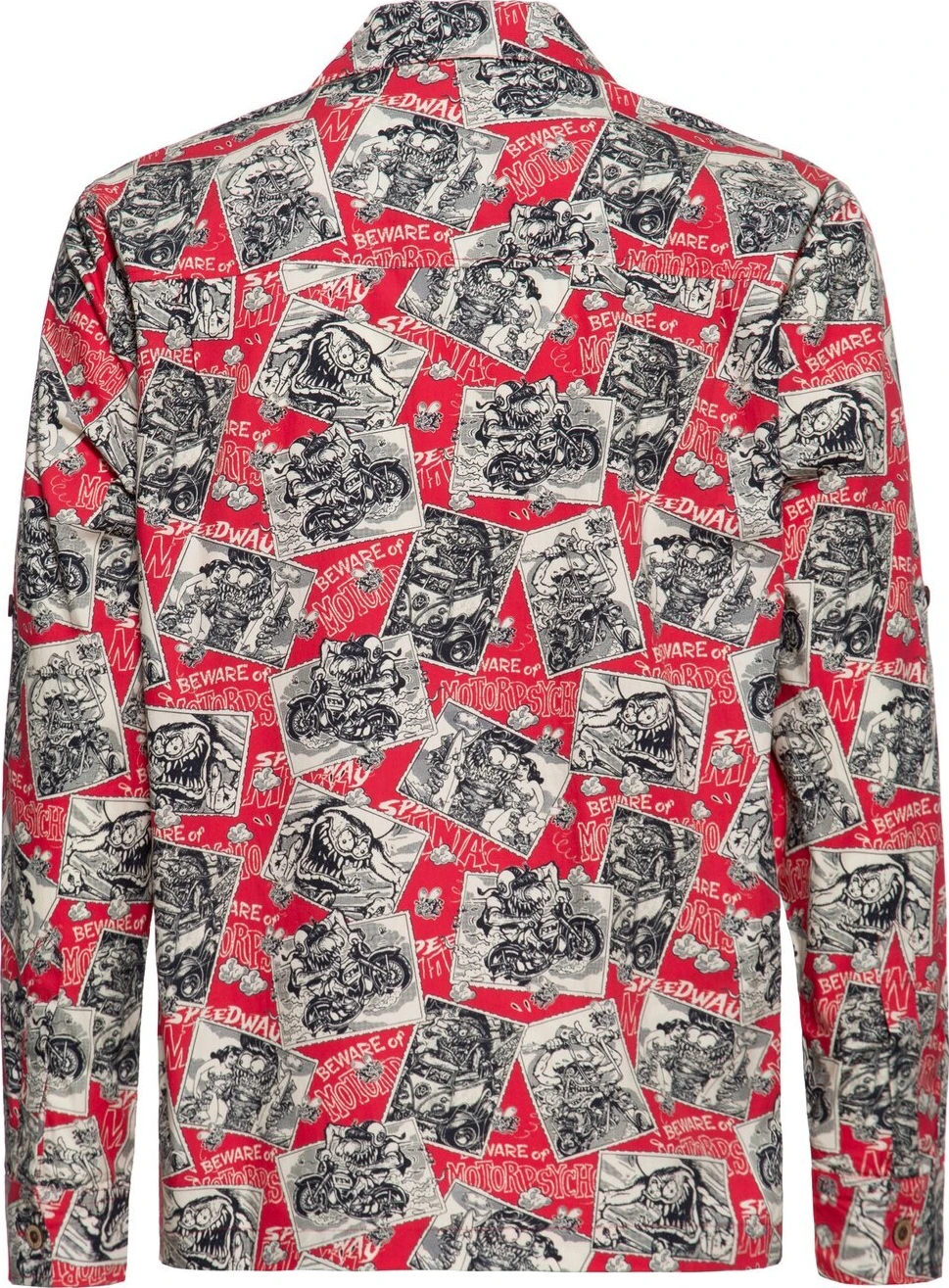 King Kerosin AOP shirt, off Red, dark Red, Red, M