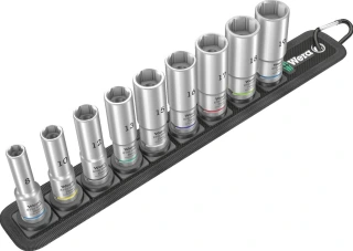 Wera, socket belt with hex deep sockets - Metric