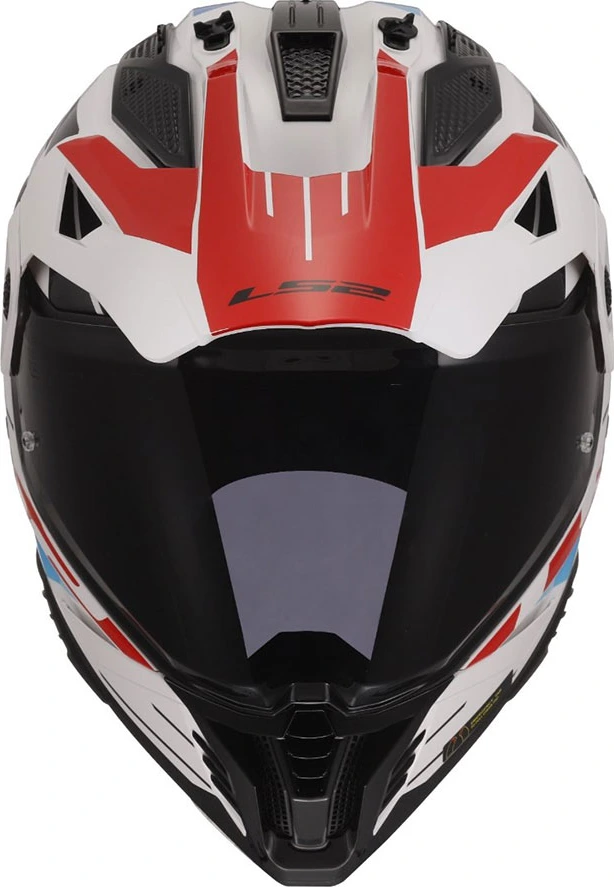 LS2 MX702 PIONEER II NAMIB Helmet - White Orange, 3XL