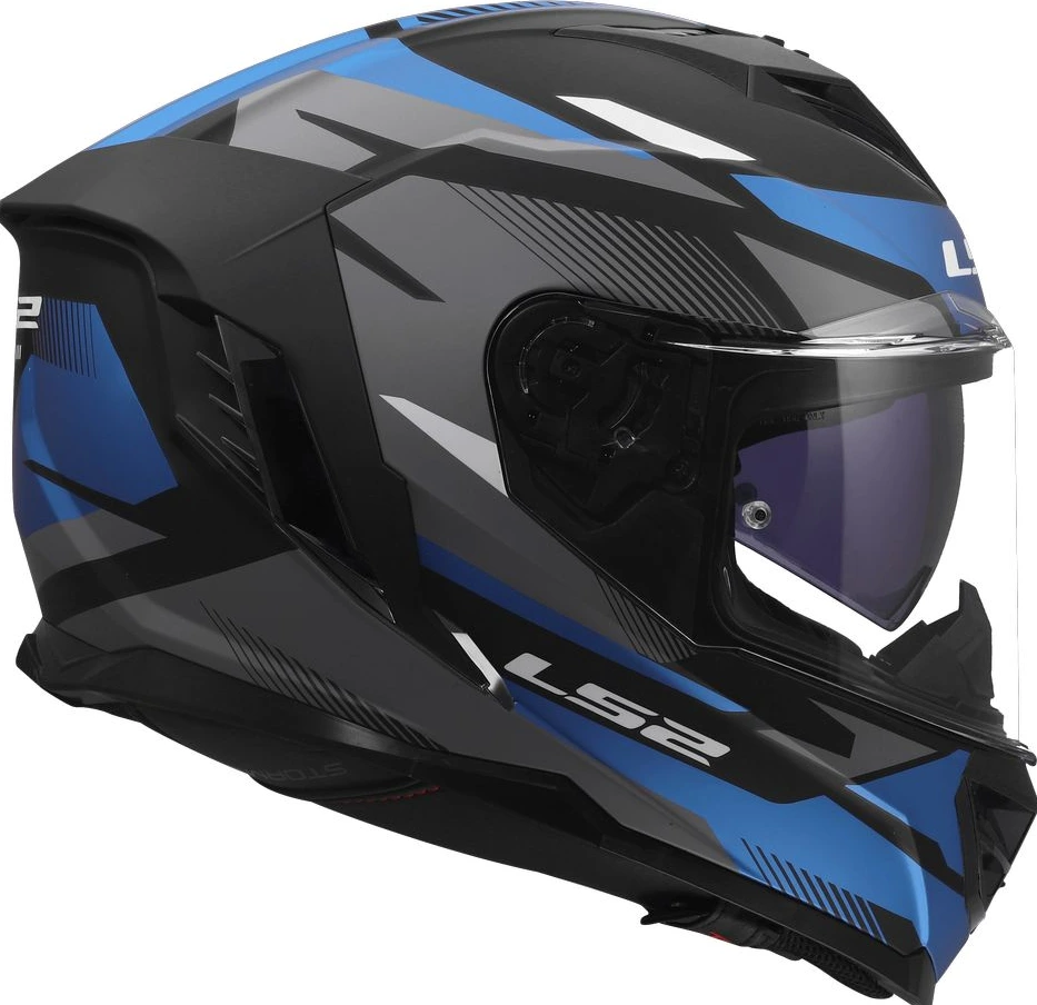 LS2 FF818 STORM III KOMAI Helmet - Black Blue, 3XL