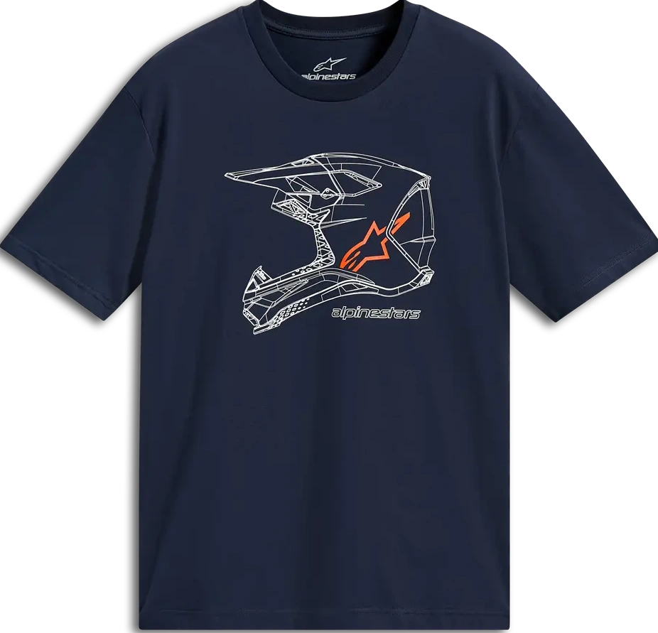 TEE CSF MX HELMET NAVY S