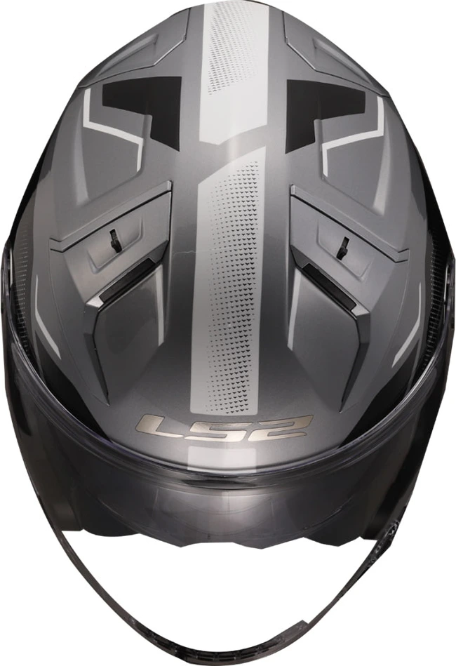 LS2 OF603 INFINITY II VEYRON helmet - Gloss Grey White, XS