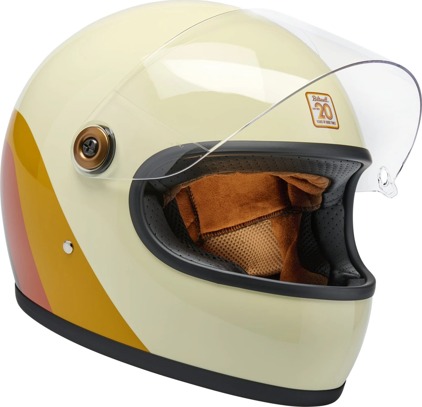 Biltwell Gringo S helmet, 20th anniversary Beige, XS, Gloss