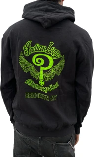 Indian Larry Slime logo hoodie