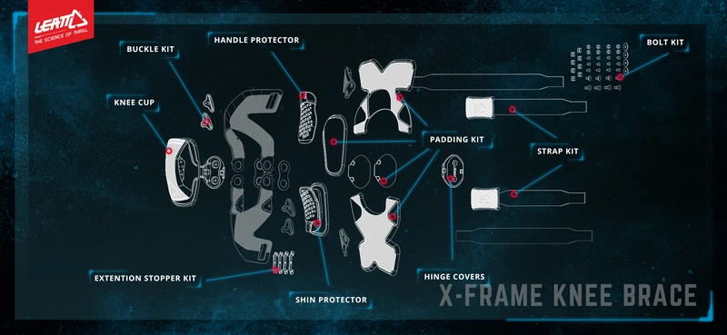 Leatt Shin Protector X-Frame Pair, S-XL