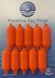 Dan-Fender Key Ring yellow 10 pcs set