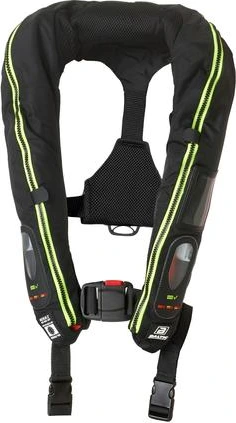 Baltic Legend 165 M.E.D./SOLAS automātiski piepūšamā glābšanas veste, melna, 43+kg