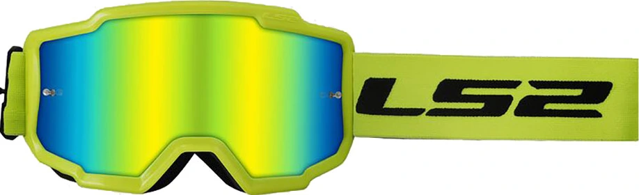 LS2 CHARGER GOGGLE - H-V Yellow/Iridium Visor