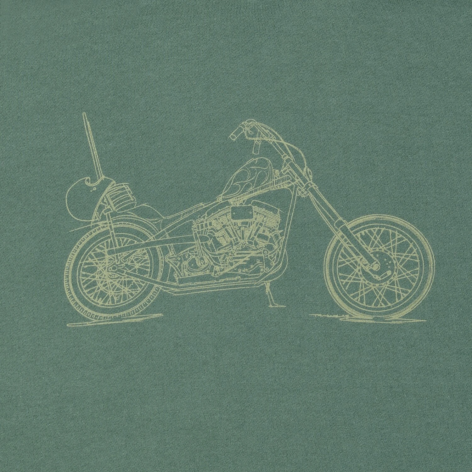 Biltwell Pan hoodie, Green, S