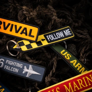 Army Surplus Follow Me keychain