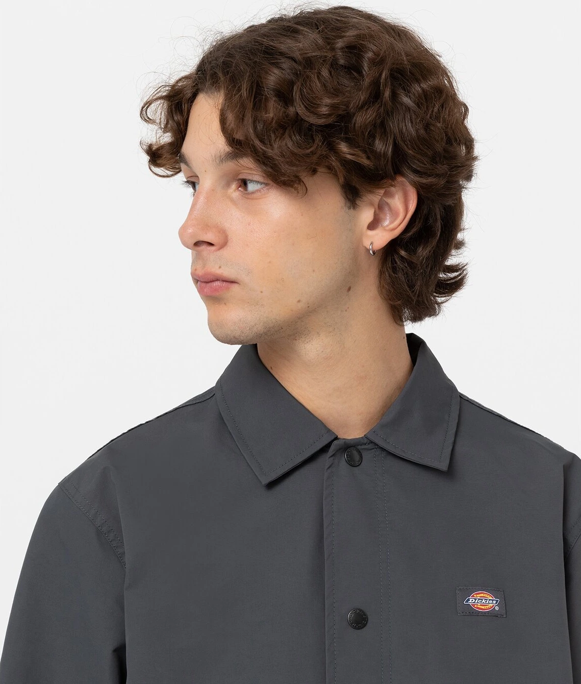 Dickies Oakport coach jacket, charcoal, Gray, 2XL