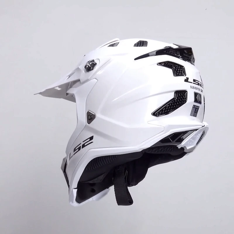 LS2 MX700 SUBVERTER II EVO SINGLE MONO helmet - S, Gloss White