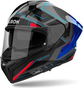 Airoh Helmet Matryx Rocket Blue/Red Gloss, XS