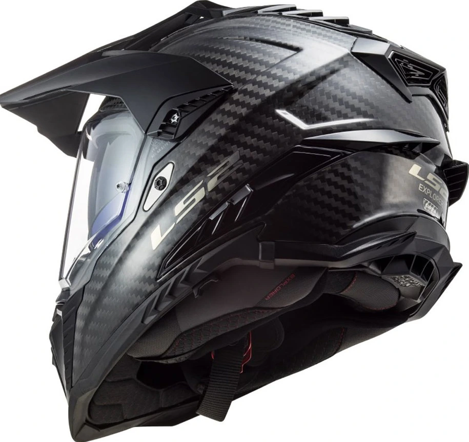LS2 MX701 C EXPLORER Solid helmet - XL, Gloss Carbon