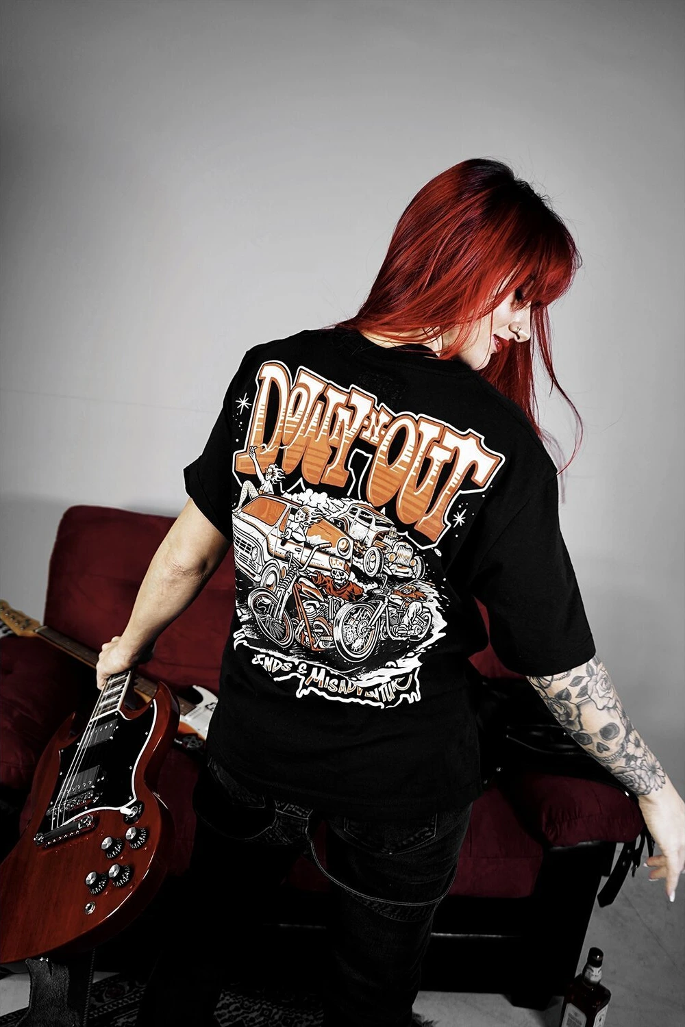 Down-n-Out DNO 4 Life t-shirt, Black, 2XL