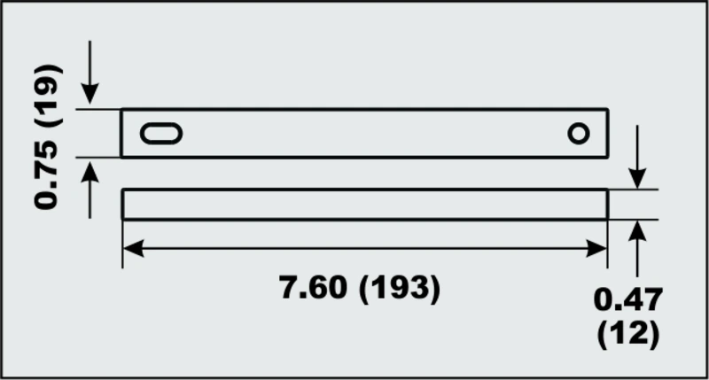 Perf metals anode Bar Mercury 25-50HP