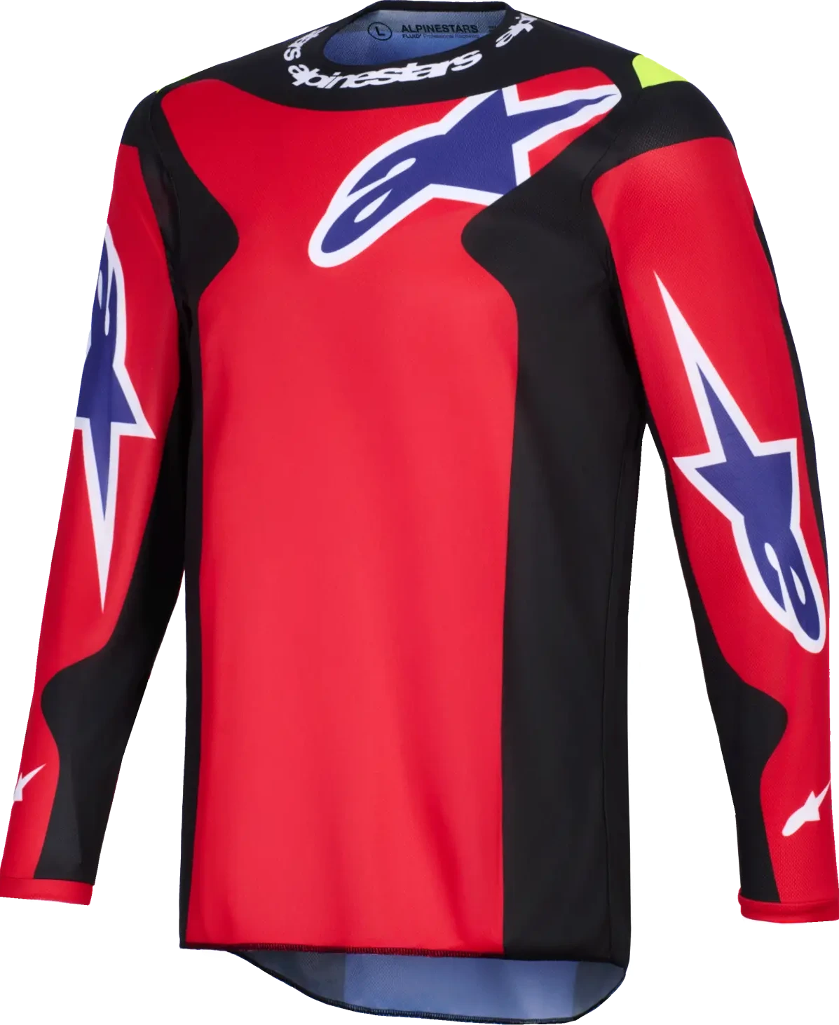 JERSEY FLUID GRID RED/BLK/PURP L