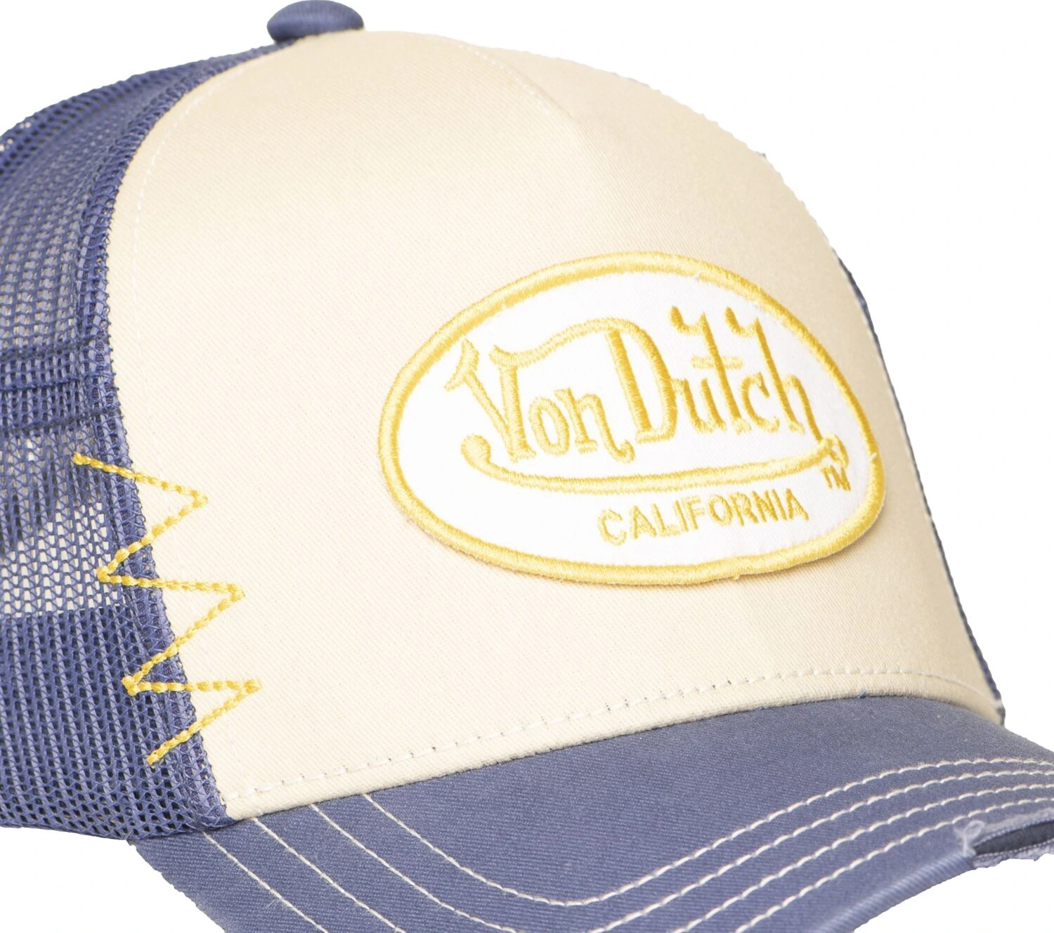 Von Dutch Trucker mesh cap, blue, Beige