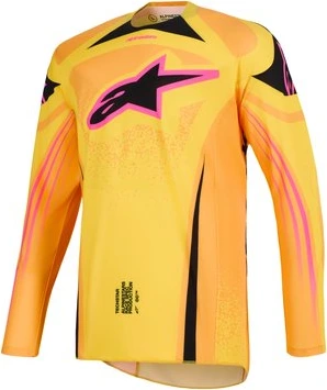 Alpinestars Jersey Techstar Nomur Orange/Yellow/Pink, M