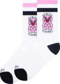 American Socks F*ck Humans Mid High socks