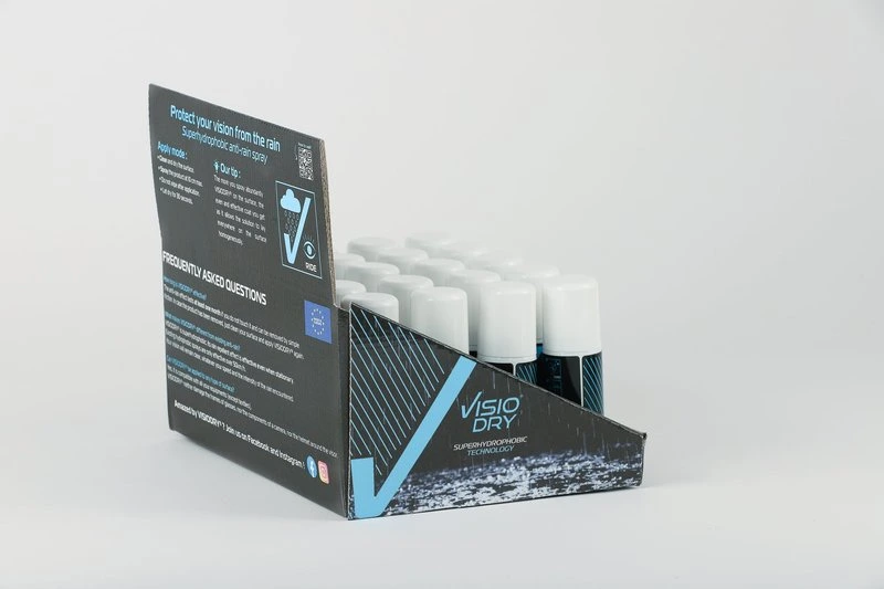 VISIODRY Full counter Display moto (20xAerosol 35mL) Block the rain