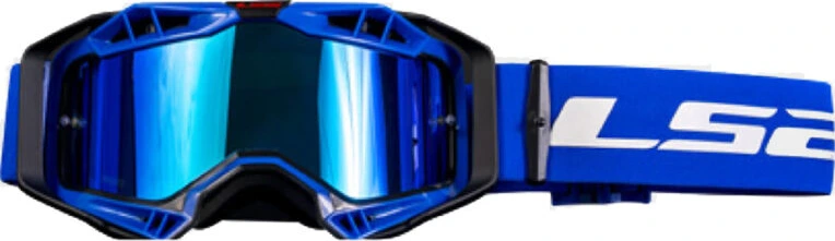 LS2 Aura Pro Goggle - Black Blue/Iridium Visor