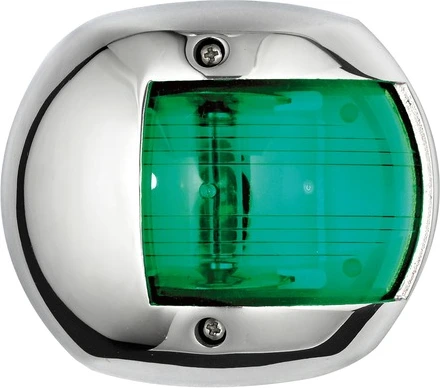 Compact 12 navigation light SS - green