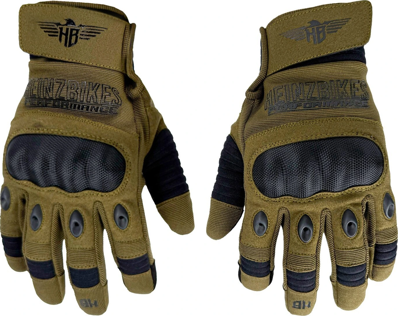 HeinzBikes Tactical pirštinės alyvuogių žalios, L