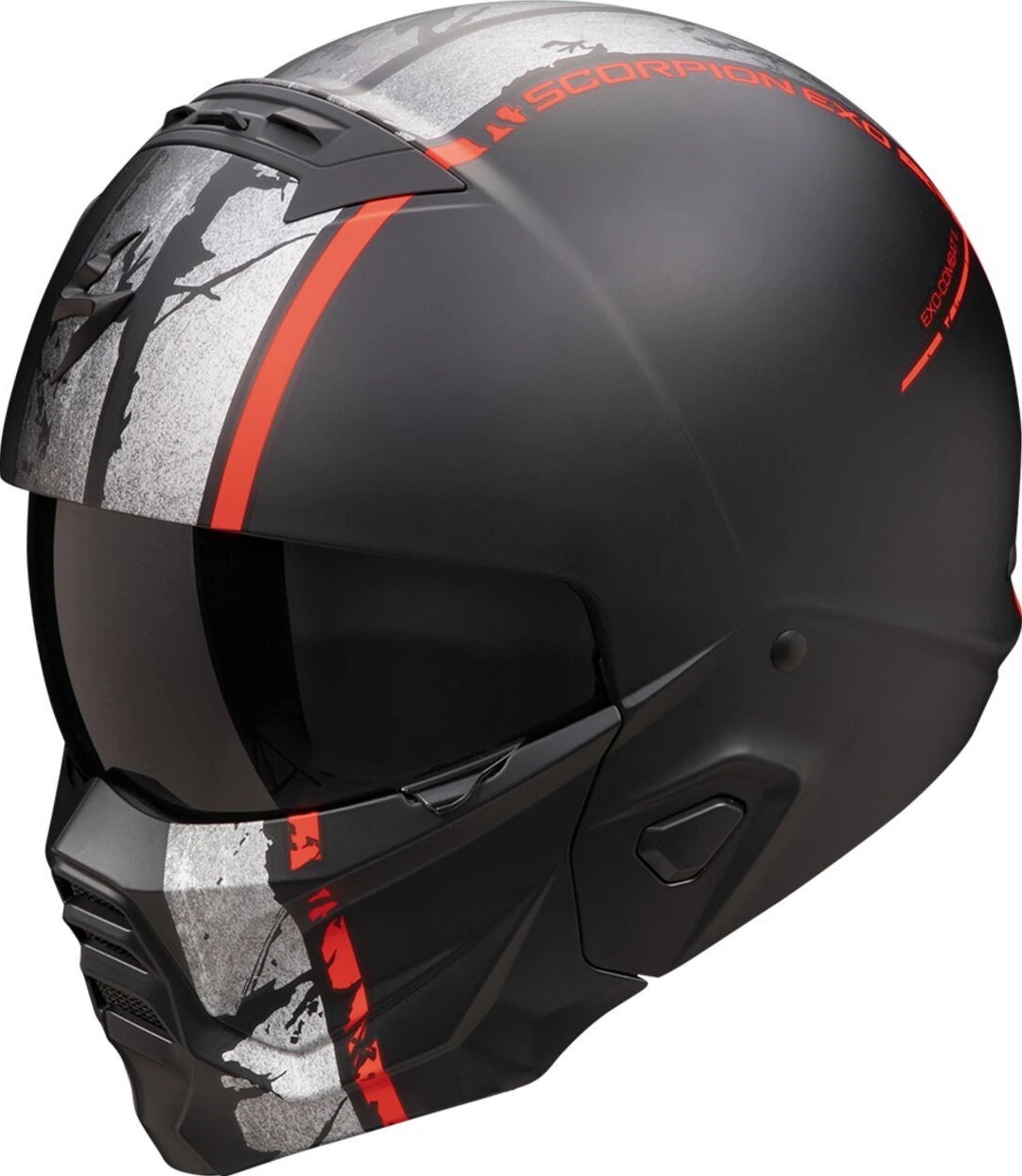 Scorpion Exo-Combat II Lord matt black/red, S
